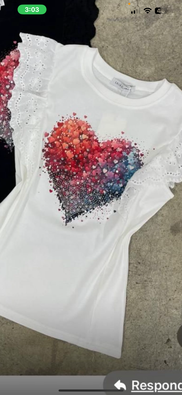 Lalea Glamour Rhinestone T Shirt