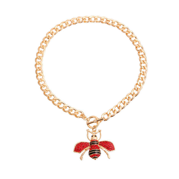 Red Bee Toggle Necklace